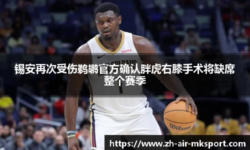 锡安再次受伤鹈鹕官方确认胖虎右膝手术将缺席整个赛季